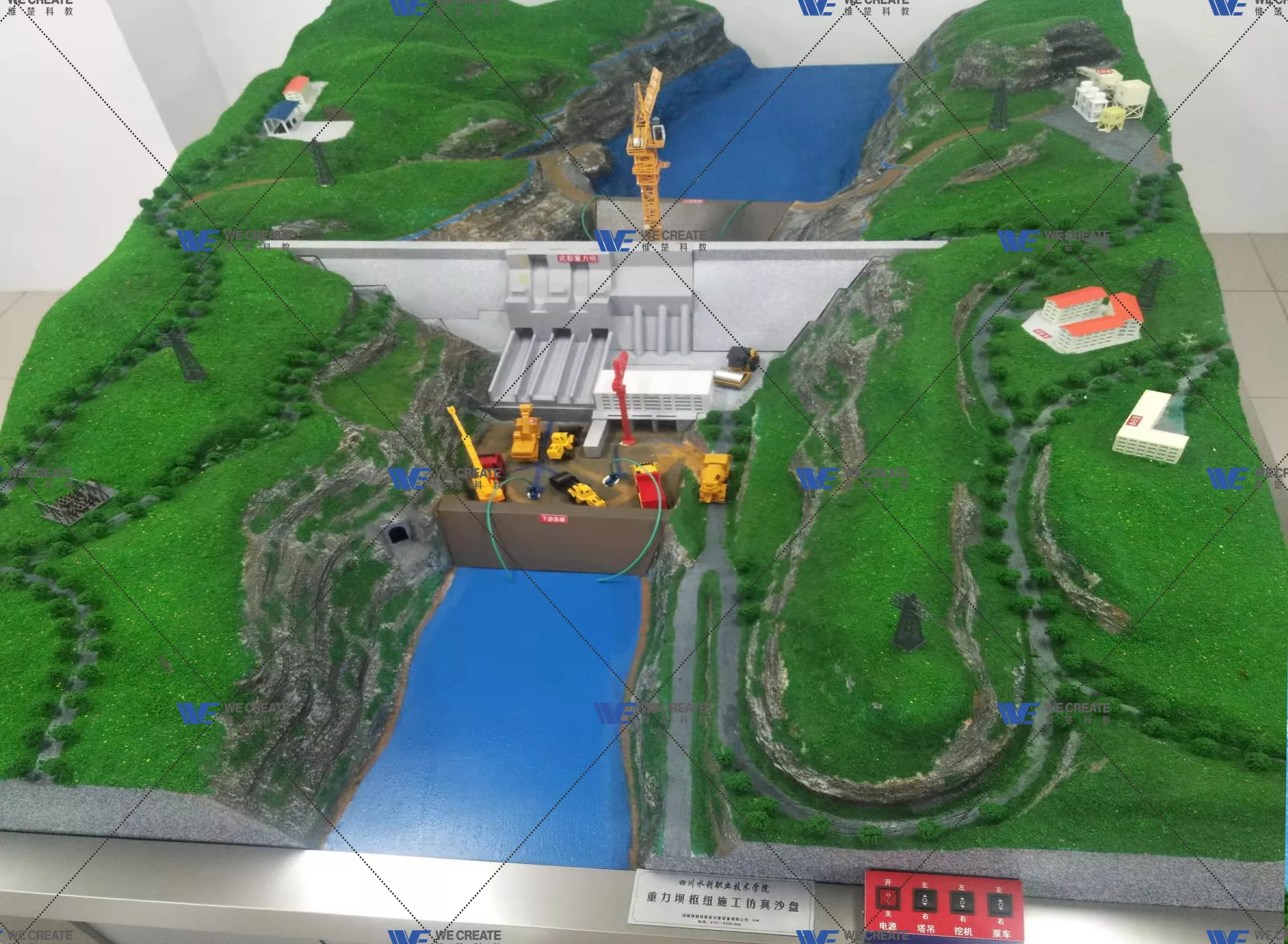 重力坝枢纽模块